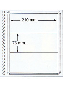 Fogli in cartoncino a 3 strisce finissima qualità 210 mm X 76 mm per ditta Marini e Abafil